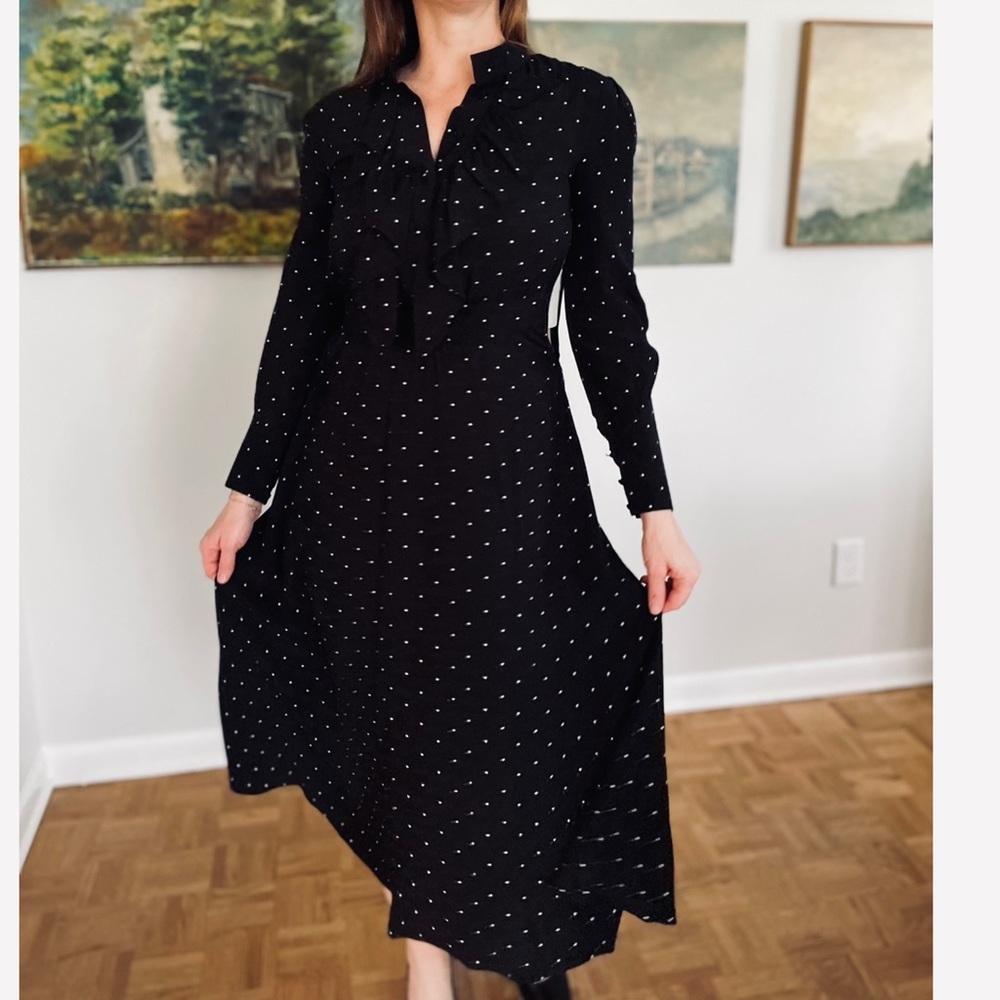 & Other Stories • Star Frill Dress in Black